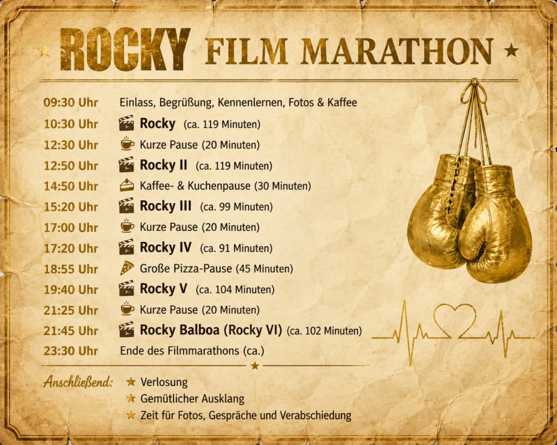 Bild: 50 Jahre Rocky Film-Marathon