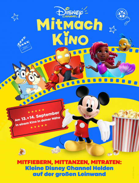 Bild: Disney Channel Mitmach-Kino 13. & 14.09.2025